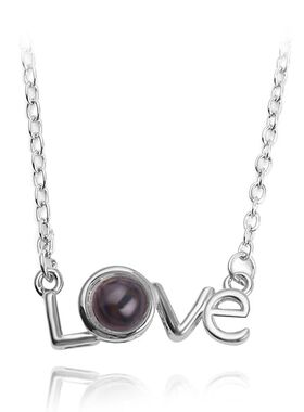 Projection Necklace 100 Languages I Love You Pendant Necklac