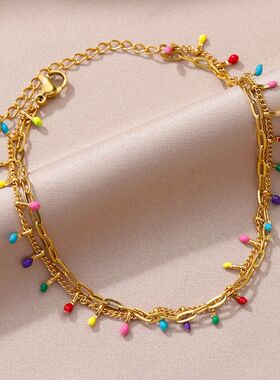 Anklets for Women Summer Beach Accessories Stainless Steel