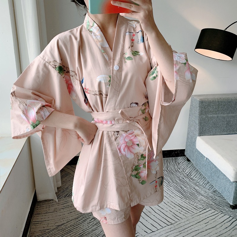 纯棉汗蒸服女汤泉衣服带胸垫新款2024浴服大码桑拿服前后开艾灸服