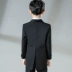 Trẻ em tuxedo Black Flower Girl Dress Boy Suit Suit Nhỏ Suit Boy Piano Performance Host Spring - Váy trẻ em