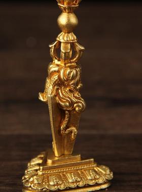 纯铜尼泊尔密宗法器金刚镢大威德