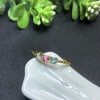 Natural tourmaline ring s925 sterling silver inlaid women's fashion simple and versatile temperament birthday gift for girlfriend
