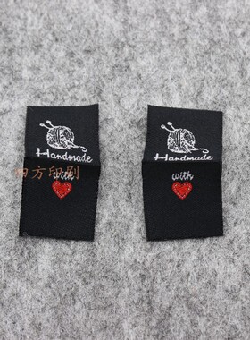 卡通风双锦现货handmade定制织标