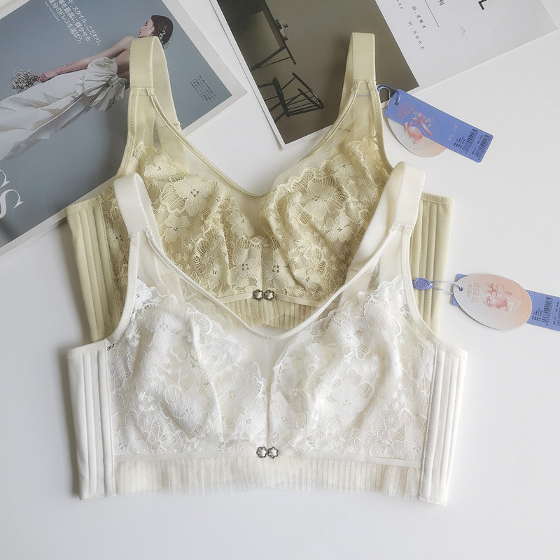 轻氧水晶Q17CD通用杯优鲜乳文胸软支撑超薄蕾丝抹胸聚拢调整内衣,淘宝优惠券,粉丝福利购,淘宝优惠卷
