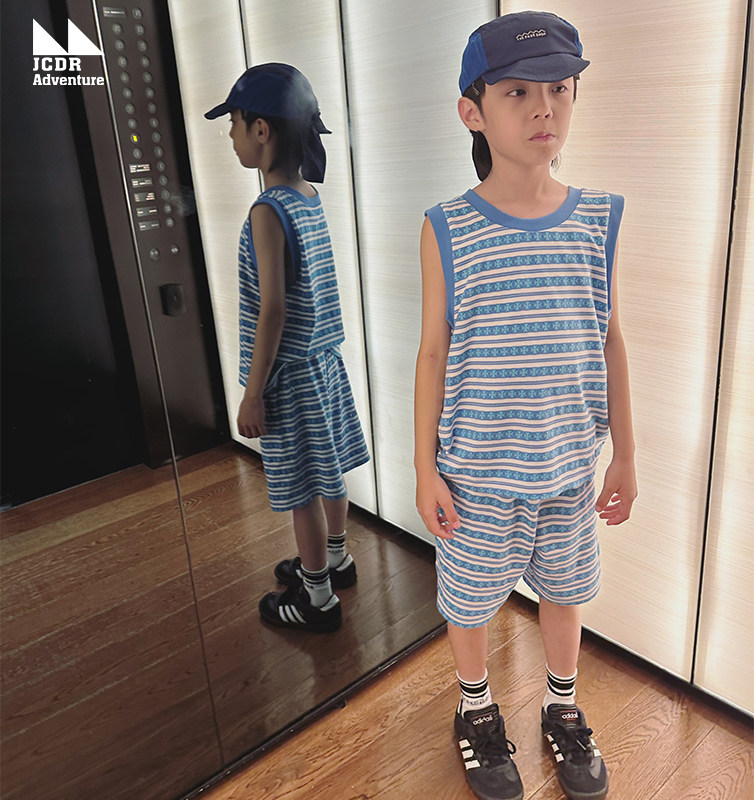 【6折捡漏no退换】夏季多巴胺夏天儿童短袖/背心/短裤男女童套装,淘宝优惠券,粉丝福利购,淘宝优惠卷