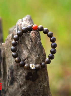 男女款十二生肖文莱沉香南红手链