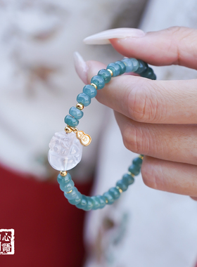 白水晶貔貅招财聚财转运手串女款