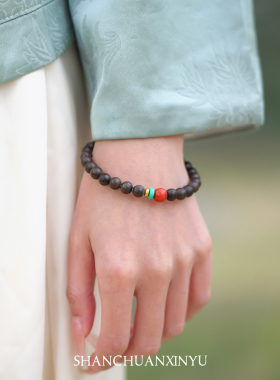 文莱沉香手串女木质檀香安神助眠