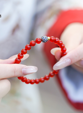 马年本命年红绳莲转运手串