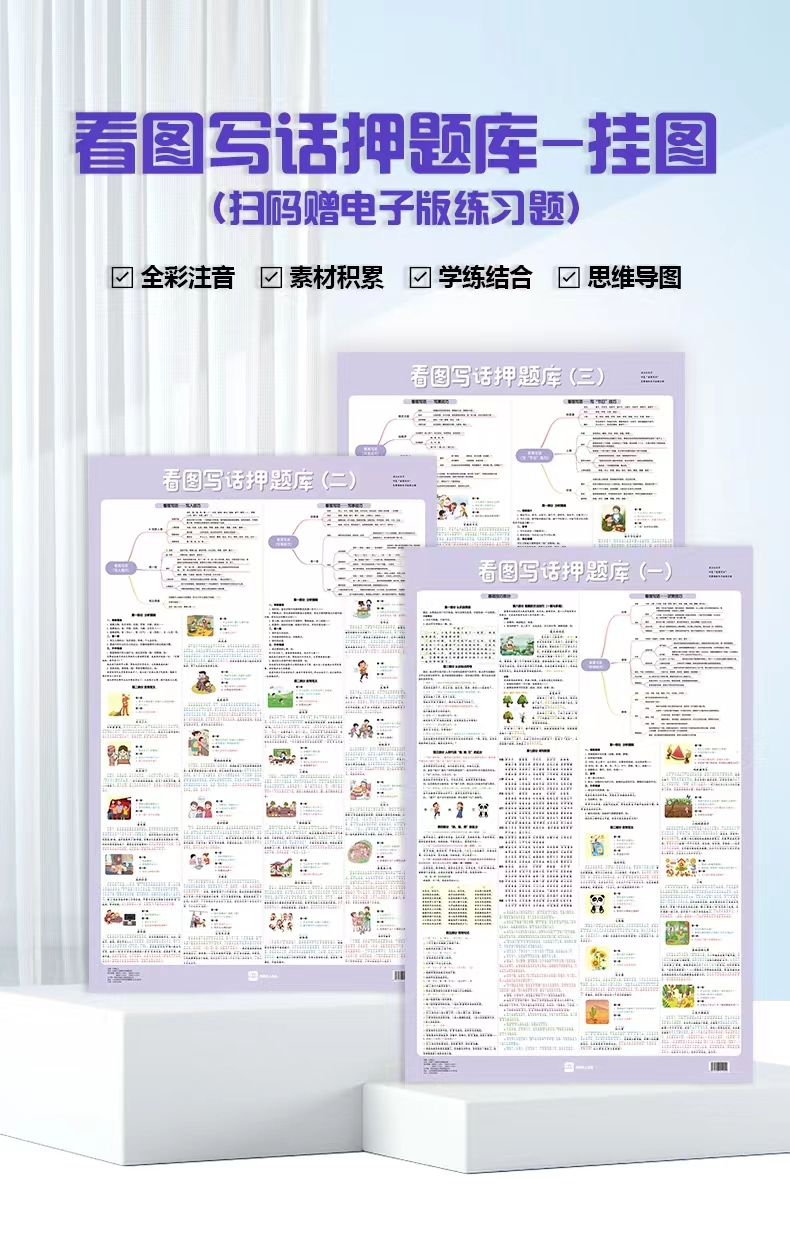 看图写话押题库小学生一年级二年级语文好词好句上册下册说话抖音 - 图3