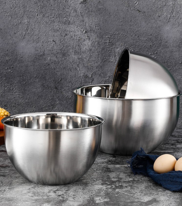 304不锈钢打蛋盆烘焙商用家用厨房和面洗菜盆子加深打蛋清分蛋器