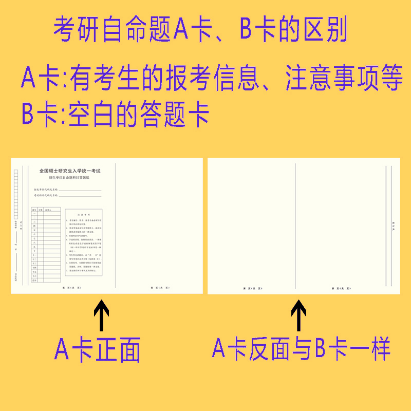 考研专业课自命题自主命题答题纸b4淡黄纸自主招生考试333答题卡 - 图1