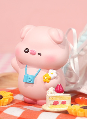 可爱小猪摆件卡通公仔