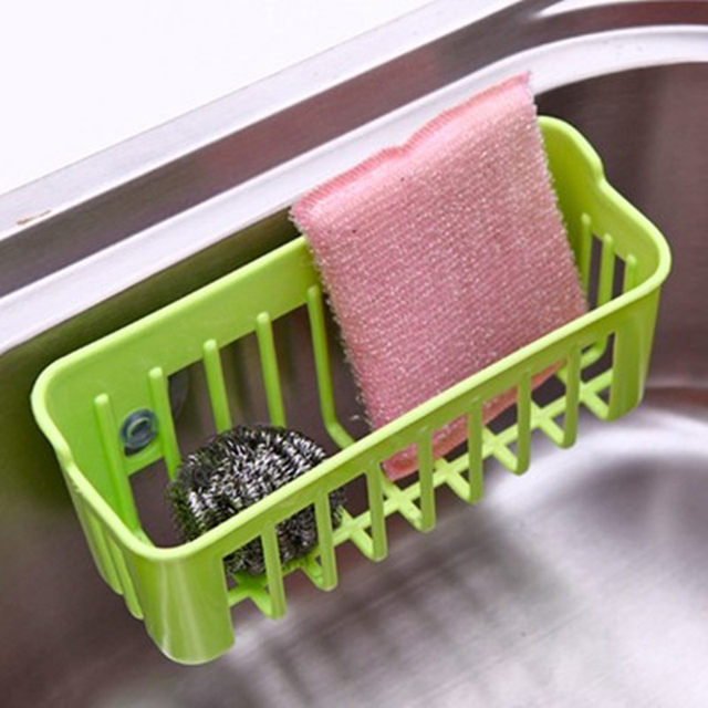 Kitchen colorful dishwashing sponge dining utensils with suction cup