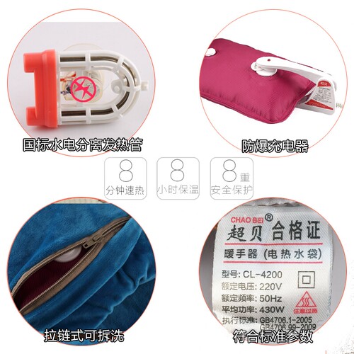 暖腰带 护腰保暖热水袋暖水袋 可拆洗暖宫宝 - 图1
