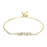 Золотой бриллиантовый изысканный браслет из натурального камня, с драгоценным камнем, 18 карат