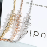 Золотой бриллиантовый изысканный браслет из натурального камня, с драгоценным камнем, 18 карат