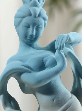 清仓捡漏景德镇摆件工艺品陶瓷装饰品雕塑仕女摆设大师原创艺术品