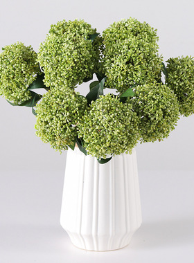 仿真3枝手札燕麦果 婚庆拍照道具手捧花家居餐桌摆放假花北欧