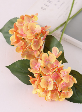 仿真花 手感绣球 胶片保湿家居软装饰工程北欧婚庆盆景摆件假花