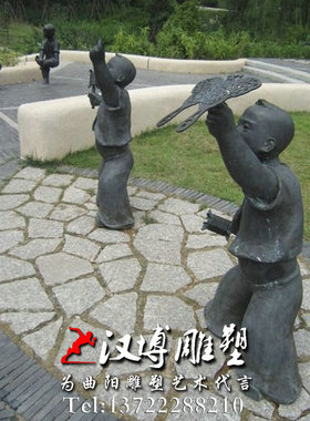 户外景观人物雕塑定制