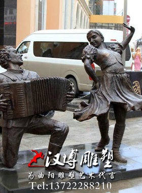 玻璃钢音乐人物户外景观主题雕塑