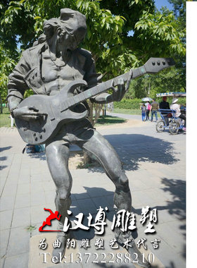 城市广场拉小提琴玻璃钢主题雕塑