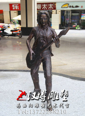 玻璃钢音乐公园小区大型主题雕塑