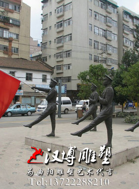 军人城市广场景观雕塑定制