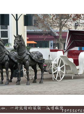 大型马拉车公园古代主题雕塑定制