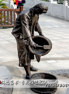 民俗商业街农村玻璃钢民俗雕塑