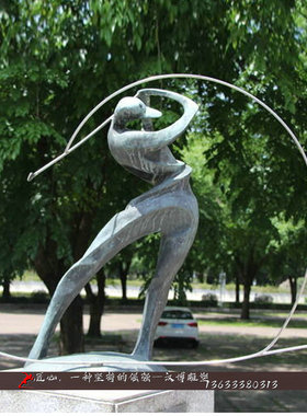 玻璃钢户外人像雕塑