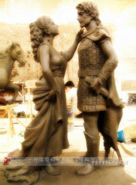 情侣文化艺术风雕像园林景观定制