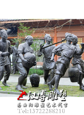 酒文化户外景观玻璃钢主题雕塑