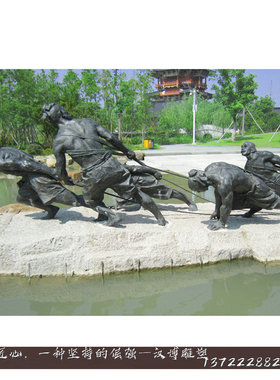 周恩来陶行知大型校园人物雕塑