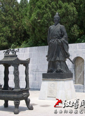 玻璃钢古代公园人物雕塑