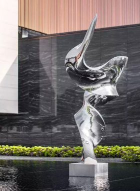 不锈钢铁艺抽象圆环圆球雕塑