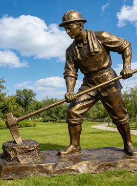 铸铜职业人物主题公园雕塑