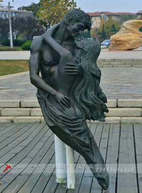 爱情大型户外玻璃钢雕像园林景观