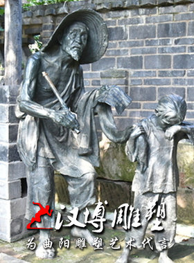 玻璃钢情景民俗定做人物雕塑