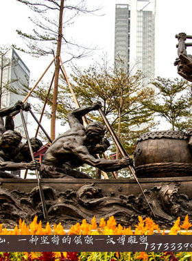 玻璃钢传统定制大型田园风仿铜