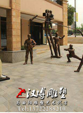 玻璃钢铜雕塑兽面人身狗头记者雕塑狗仔队摄影师雕塑城市景观雕塑