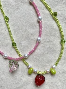 原创设计项链琉璃复古可爱不撞款