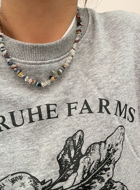 BKP曼谷公园「森林碎石」新中式碎石串珠项链ins小众亚中性男女