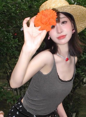 韩系红爱心甜美可爱百搭锁骨项链