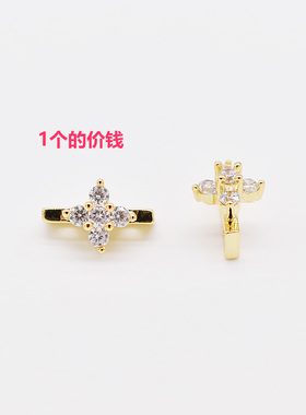 镀925银正品高圆圆同款珍珠项链diy隔珠隔片双排手链双排项链配件
