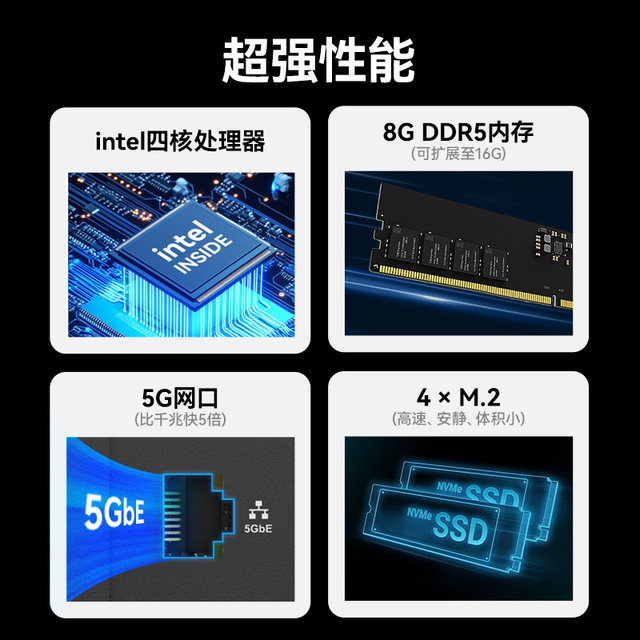 5G network port! The most cost-effective all-flash NAS!