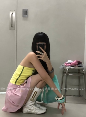棠洛 y2k千禧辣妹条纹波点手镯女个性夸张手环叠戴彩色手饰2026新