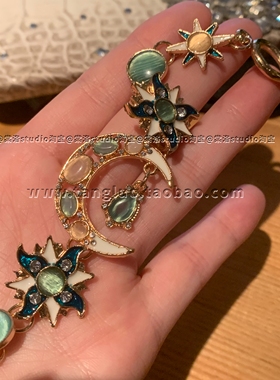 小红书同款 Vintage如月之恒手链女波西米亚风猫眼石手饰品2026潮