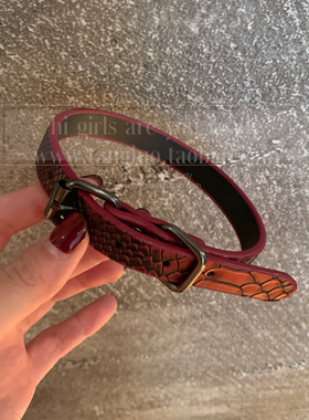 棠洛 玫瑰鳞片 独特蛇纹项圈女亚文化choker颈链甜酷辣妹2025新款